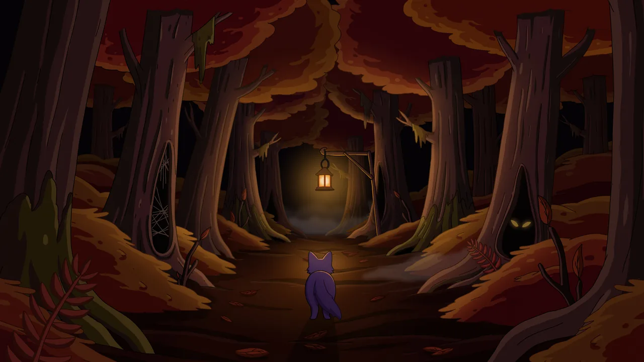 Endless Forest, widescreen artwork by Purrple Cat