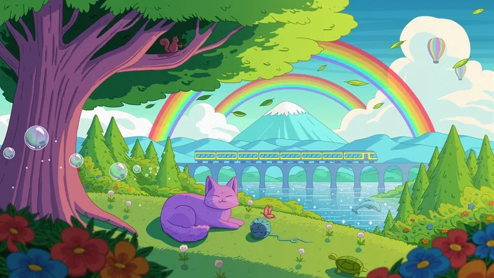 Happy Place wallpaper by Purrple Cat