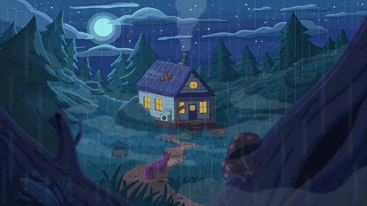 House in the Woods wallpaper by Purrple Cat