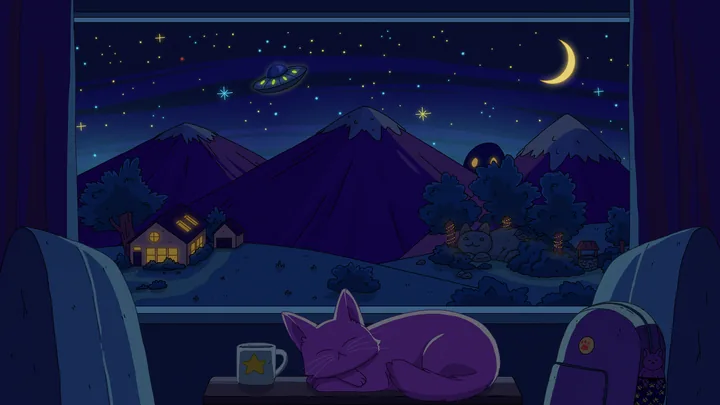 Night Train wallpaper by Purrple Cat
