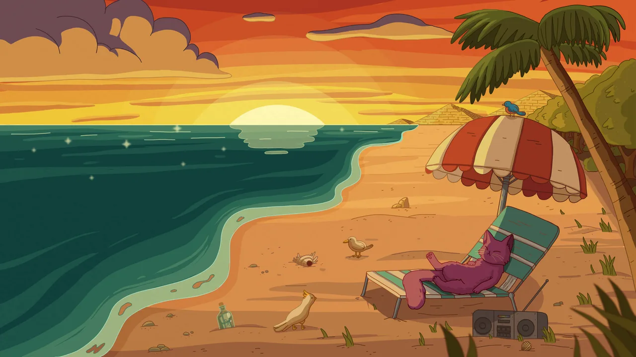 Oasis, widescreen artwork by Purrple Cat
