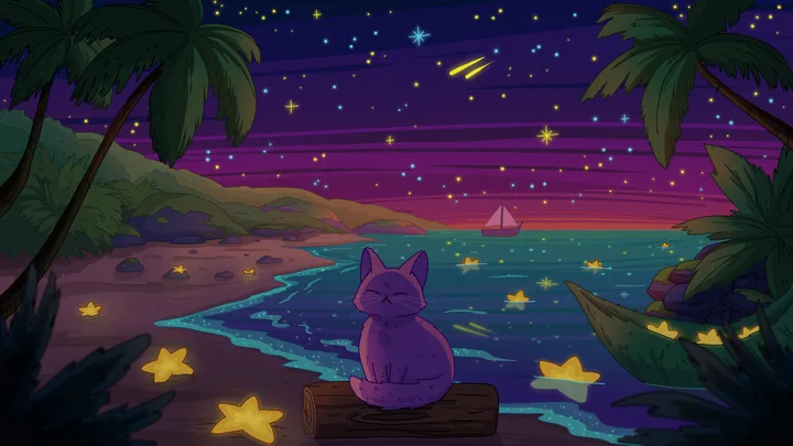 Sea of Stars 2 wallpaper by Purrple Cat