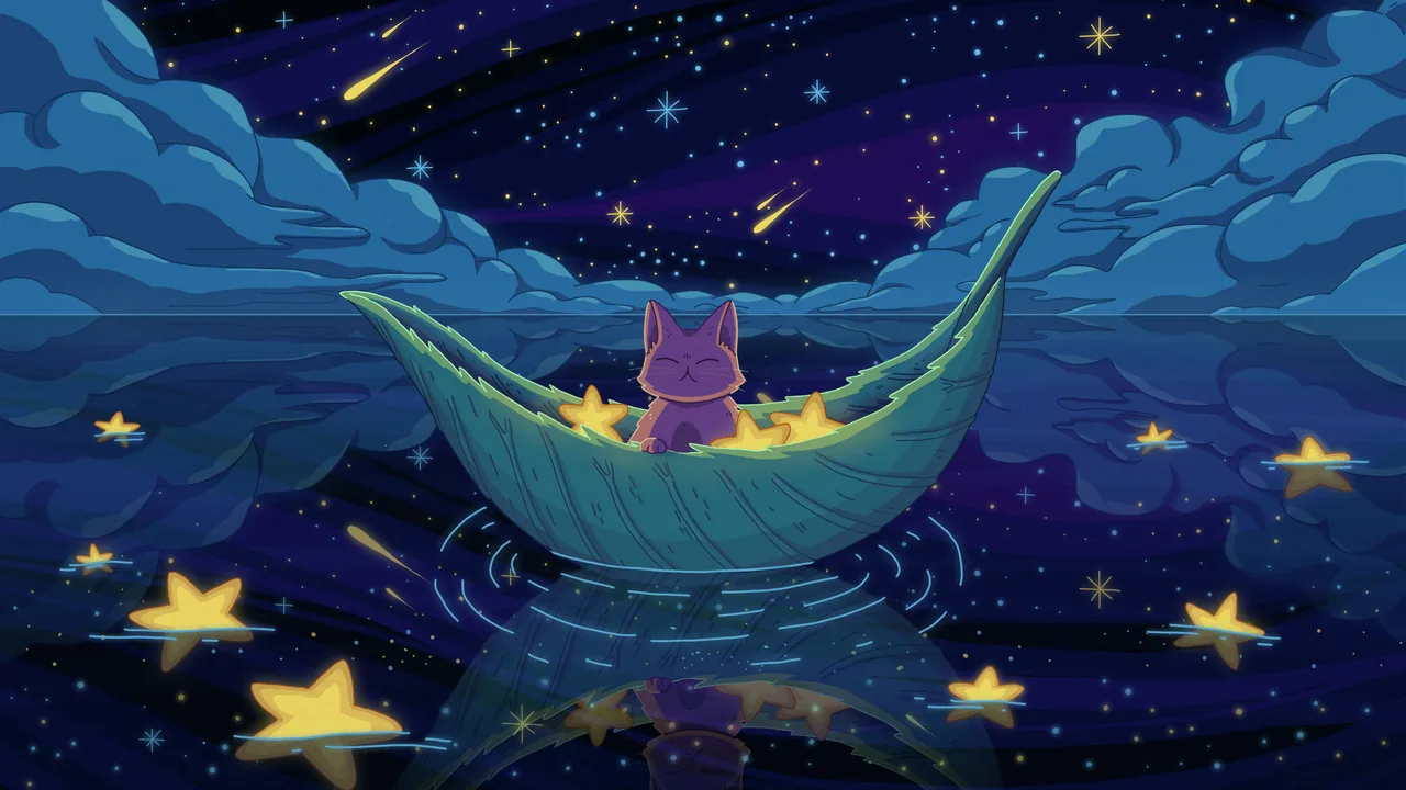 Sea of Stars, widescreen artwork by Purrple Cat