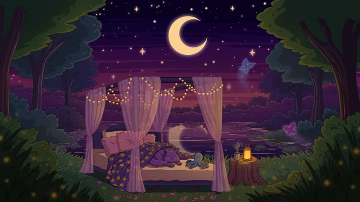 Sleep Tight wallpaper by Purrple Cat